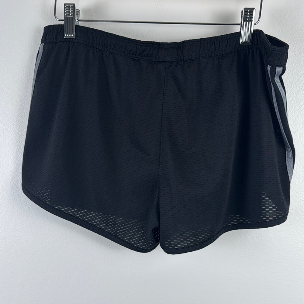 ✨3/$25✨  Adidas Black and Gray Athletic Shorts with Reflective Stripes - S - Picture 5 of 7